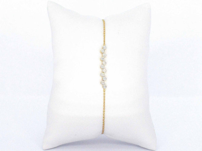 Bracelet Bracelet en or jaune avec diamants 58 Facettes 2359