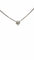 Collier Ras de cou or blanc diamant cœur 0,74 carat 58 Facettes