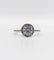 Bague solitaire or blanc, diamant 0,98 carat et certifcat AIG 58 Facettes A06225