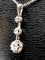 Collier Pendentif Diamants 1900 sur chaîne 58 Facettes AB119