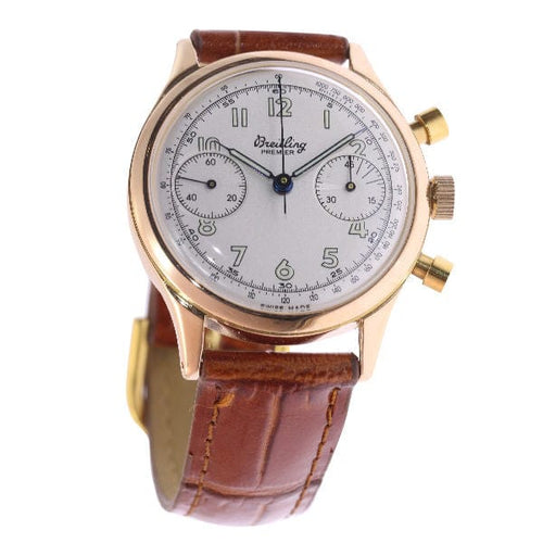 Montre Renaissance rétro : montre vintage Breitling Premier Gold 58 Facettes 16321-0211