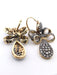 Boucles d'oreilles Boucles d'oreilles en or jaune et argent avec diamants 58 Facettes