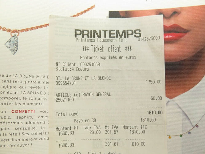 Collier collier LA BRUNE & LA BLONDE sautoir majorette 187400r diamant 70cm 58 Facettes 266197