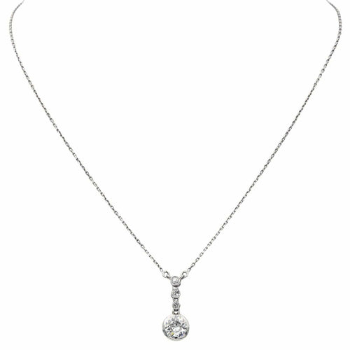 Collier Collier  Or blanc Diamant 58 Facettes 4199346CN