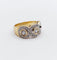 Bague 48 Bague trilobée vintage or jaune et diamants 58 Facettes A05793