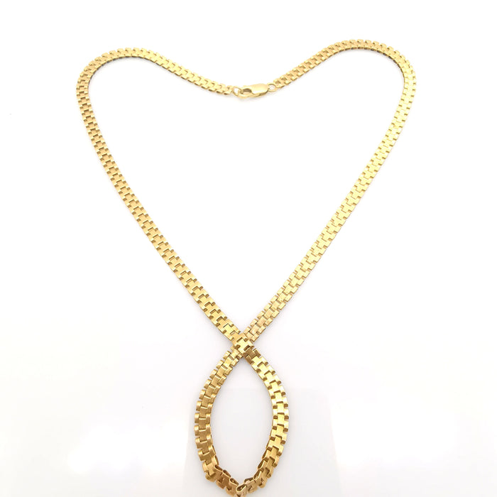 Old yellow gold necklace