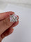 Bague Bague en or blanc 18 carats avec fleur solitaire en diamant 58 Facettes P756