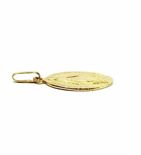 Pendentif Médaille miraculeuse en or jaune 58 Facettes