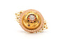 Broche Broche Napoléon III sertie en or jaune 18k, perles et diamant taille ancienne 58 Facettes 23289
