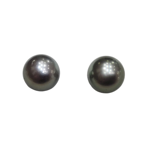 Boucles d'oreilles Boucles d’oreilles - Pendientes de perlas de Tahiti en or blanc 18k 58 Facettes PE594