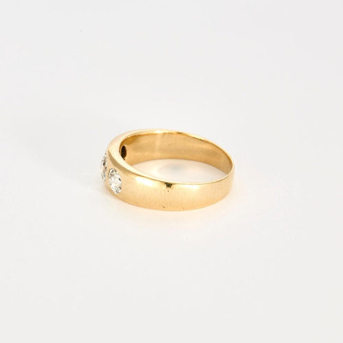 Bague 57 Bague or Jaune sertie de diamants 58 Facettes 1-0000171/4