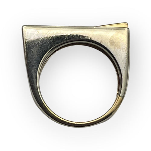 Bague Bague géométrique deux ors 58 Facettes 149054612