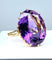Bague 56 Bague en or jaune & améthyste 58 Facettes AB317