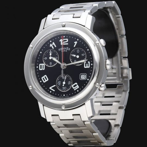 Montre Hermes Montre Clipper Chronograph 58 Facettes MT44631