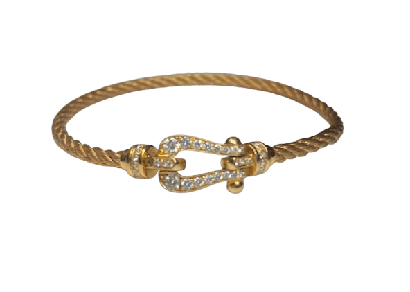 Bracelet FRED - Bracelet FORCE 10 or rose diamants 58 Facettes