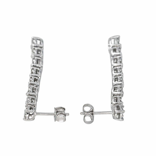 Boucles d'oreilles Boucles d'oreilles Pendantes Or blanc Diamant 58 Facettes 4437328RV