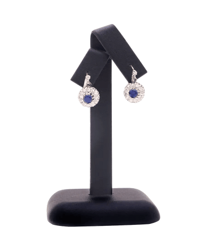 耳环 复古魅力 18K黄金 蓝宝石 钻石 58 Facettes BO220299/CHARMEDANTAN/PHOTO