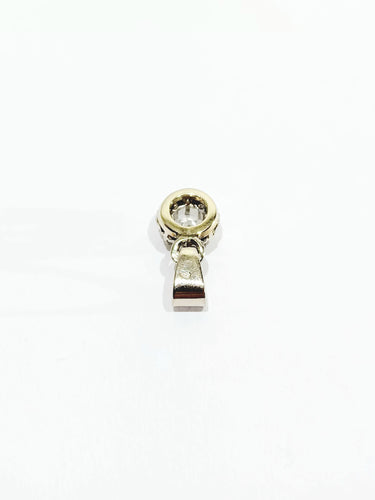 Pendentif Pendentif or blanc platine et diamant 58 Facettes