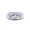 Bague 53 Bague jonc or blanc et diamants 58 Facettes 160163R