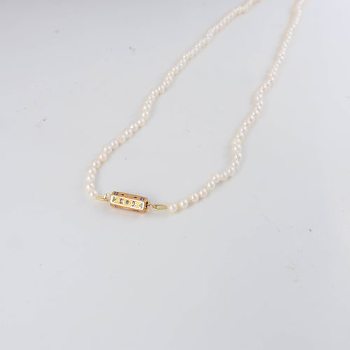 Collier Collier de perles de culture fermoir XIXème 58 Facettes