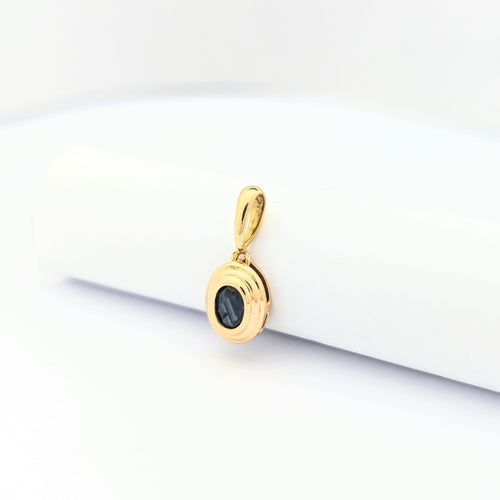 Pendentif Pendentif or jaune et saphir 58 Facettes 30059