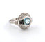Bague 50 Bague en platine avec aigue-marine et diamants 58 Facettes