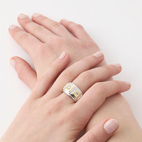 Bague 56 Bague jonc diamants 58 Facettes