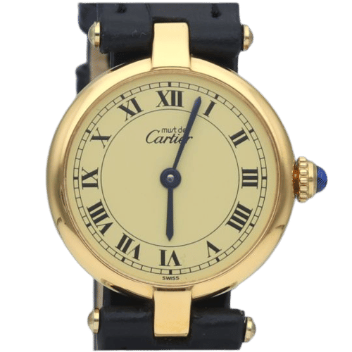 Cartier Must De Horloge Cartier Verguld zilver 