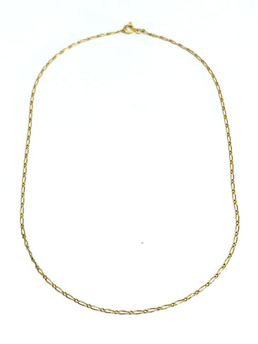 Collier Chaîne maille cheval en or jaune 18 carats 58 Facettes