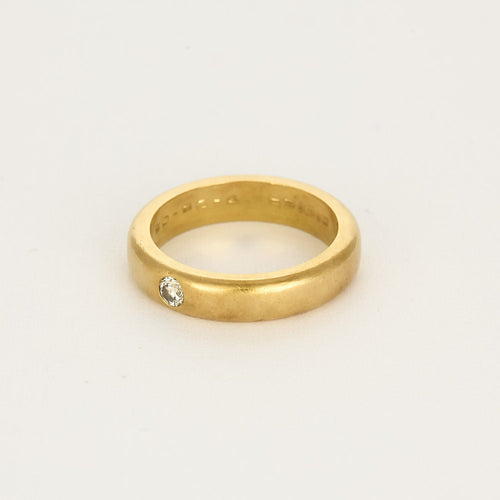 Bague 62 Bague jonc en or jaune et diamant 58 Facettes SQU3662X3