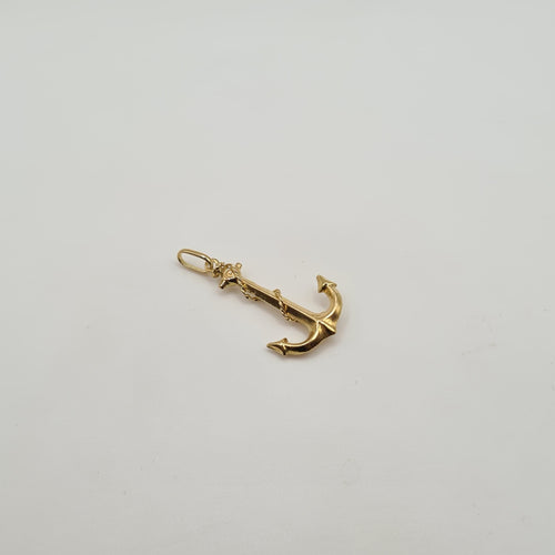 Pendentif Pendentif ancre or jaune 58 Facettes