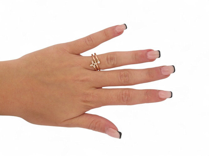 Bague 52 bague LOUIS VUITTON multi anneaux idylle blossom t52 en or rose 18k 58 Facettes 270099