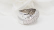Bague 56 Bague croisée en or blanc et diamants 58 Facettes 32589