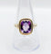 Bague 60 Bague cocktail vintage or jaune améthyste de 2,30 carats sertis clos (circa 1970) 58 Facettes A05476
