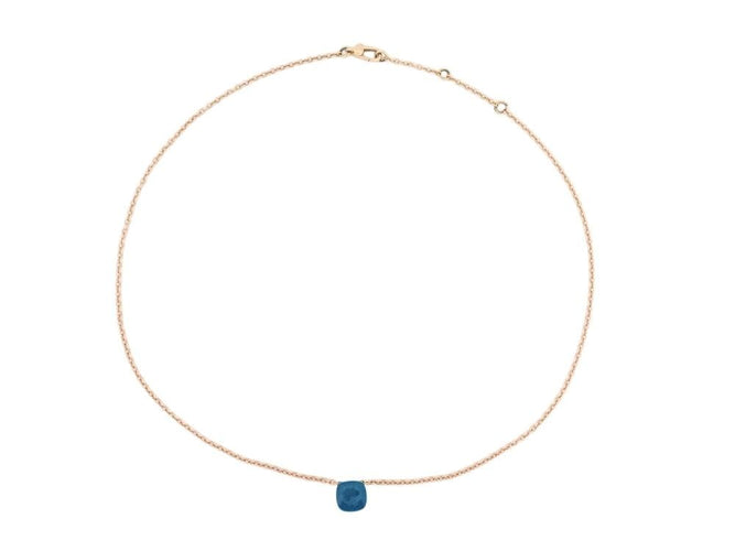 Collier collier POMELLATO nudo petit pendentif or rose 18k & topaze 58 Facettes 266329