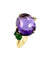 Bague 52 POMELLATO. Bague "Bahia" or jaune, améthyste et tsavorite 58 Facettes