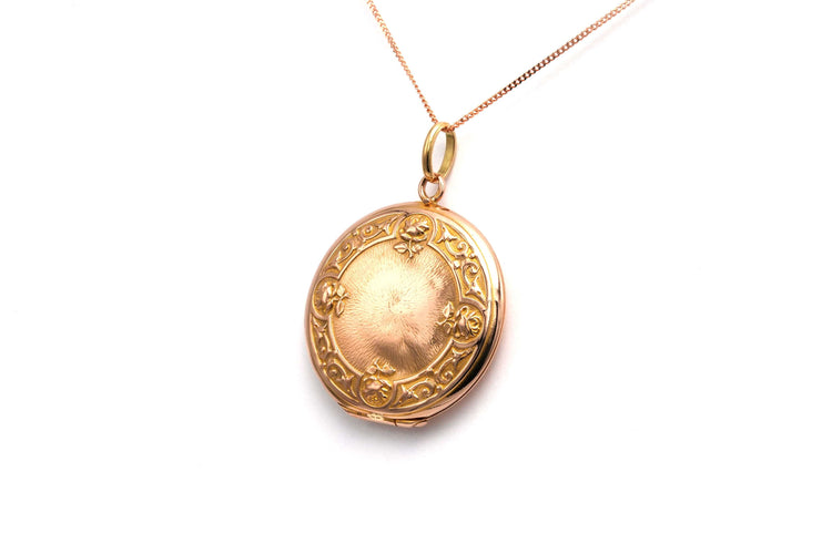 Pendentif 55 Pendentif porte-photo Art Nouveau en or jaune 58 Facettes 22934