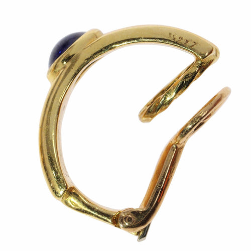 Boucles d'oreilles Boucles d'oreilles vintage signées Boucheron serties de saphirs cabochons 58 Facettes 17342-0280