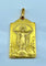 Pendentif Médaille or jaune Vierge et Christ, signée BOUIX 58 Facettes AB480