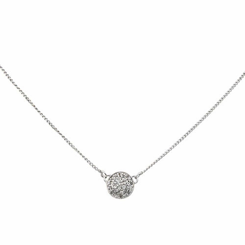 Collier Collier Or blanc Diamant 58 Facettes 4599184CN