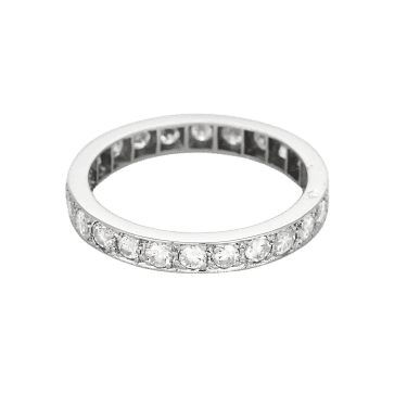 Bague 54 Alliances Platine 58 Facettes DRE1831