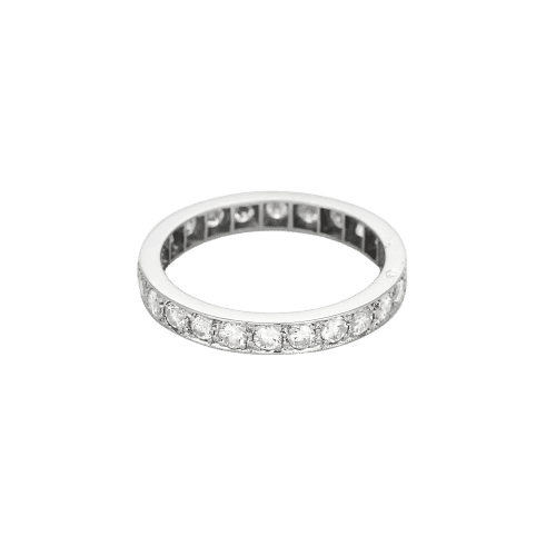 Bague 54 Alliances Platine 58 Facettes DRE1831