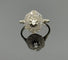 Bague 55 Bague ancienne en or gris et platine sertie de diamants 58 Facettes