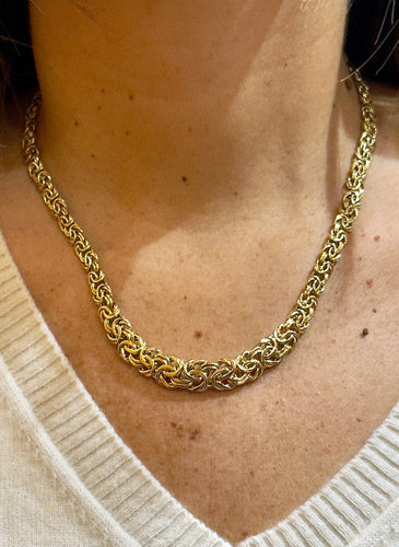 Collier Collier maille royale en or jaune 18 carats 750/1000 58 Facettes