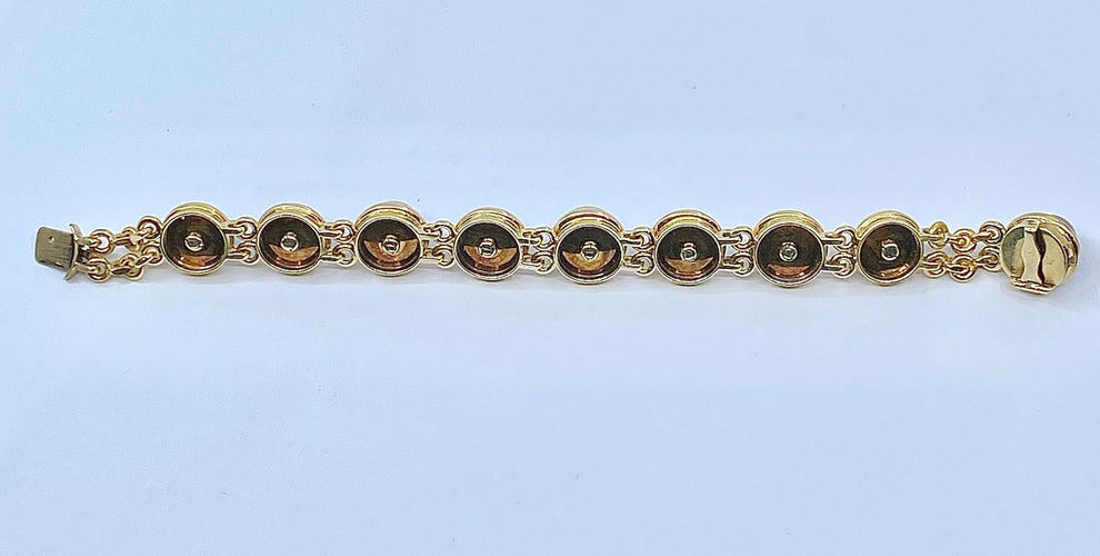 Ametyst cabochon armbånd