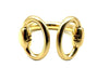 Bague 54-55 HERMES. Collection "Nausicaa", bague or jaune 18K 58 Facettes