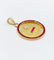 Pendentif AUGIS - RARE Pendentif médaille d'amour Or Jaune Diamants et rubis calibrés 58 Facettes A04060