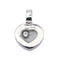 Pendentif Chopard Pendentif Coeur Happy Diamonds Or blanc Diamant 58 Facettes 3860553RV
