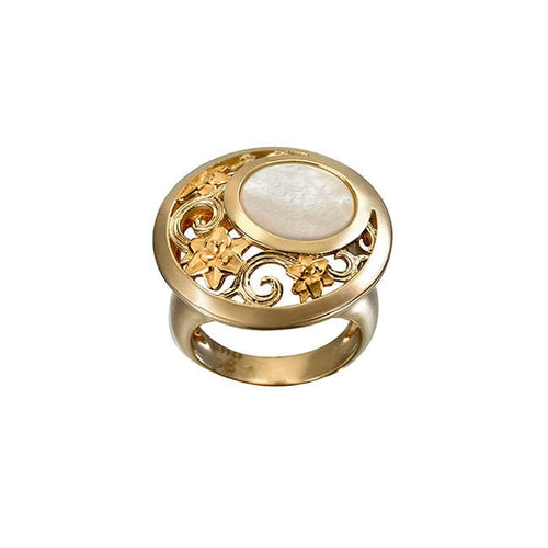 Bague 54 Carrera Y Carrera - Bague or jaune et nacre 58 Facettes DA1275401