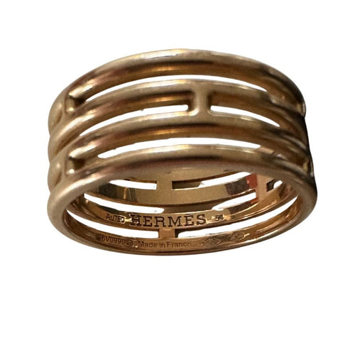 Ring 54 HERMÈS-ring "Ariane" i rosaguld 58 Facettes